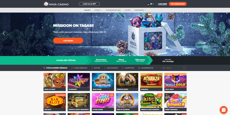 Ninja Casino Online Kasiino