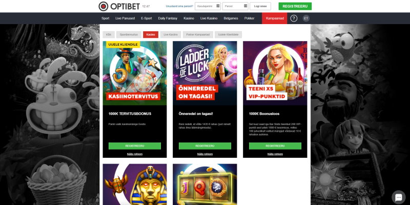 Optibet Casino Kampaaniad