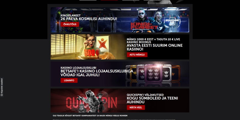 Betsafe Casino Kampaaniad